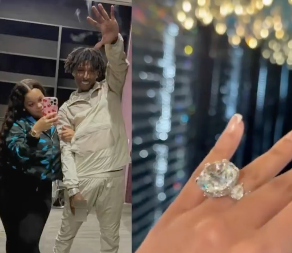 NBA youngboys wife displaying a huge ring